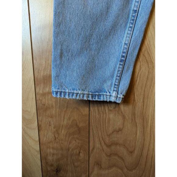 Levi's Jeans Vintage 512 Slim Fit Tapered Leg Rigid Denim Light Wash Misses 12L - Picture 5 of 11